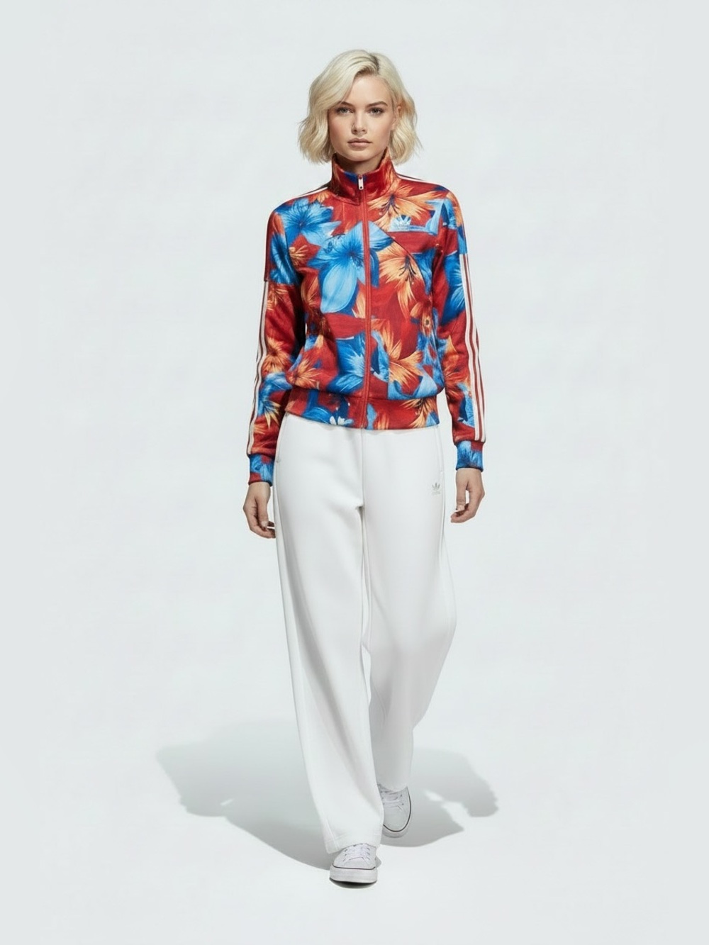 NWT adidas x FARM Rio House of Tiro Floral Track Jacket Women M - Picture 16 of 16